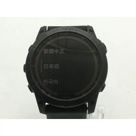 【中古】Garmin fenix 7X Sapphire Dual Power - Ti Black DLC/Black 010-02541-43【OSU301】保証期間1ヶ月【ランクB】