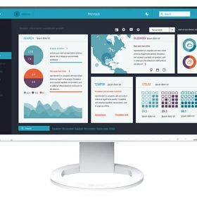 EIZO EV2490-WT 液晶ディスプレイ 23.8型/ 1920×1080/ HDMI、DisplayPort、USB Type-C/ ホワイト/ スピーカー：あり