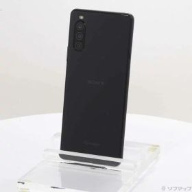【中古】SONY(ソニー) Xperia 10 II 64GB ブラック SO-41A docomoロック解除SIMフリー 【368-ud】