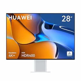 【中古】(良い)HUAWEI MateView 28.2インチ 4K+ ウルトラHD モニター 3年保証付き ワイヤレス IPS液晶(視野角178°) 非光沢 HDR400 タッチ式OSD ミスティックシ