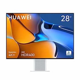 【中古】HUAWEI MateView 28.2インチ 4K+ ウルトラHD モニター 3年き ワイヤレス IPS液晶(視野角178°) 非光沢 HDR400 タッチ式OSD ミスティックシルバー
