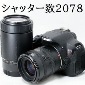 キヤノン デジタル一眼レフカメラ Canon EOS Kiss X6i 28-70mm 70-300mm ダブルズームキット SDカード付き 初心者 おすすめ 中古