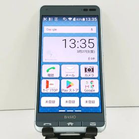 BASIO3 KYV43 au ブルー 送料無料 本体 c18413 【中古】