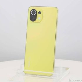 〔中古〕XIAOMI Mi 11 Lite 5G 128GB シトラスイエロー M2101K9R SIMフリー〔276-ud〕