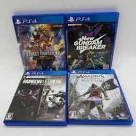 H1242▽ PS4 ゲームソフト 4本セット New ガンダムブレイカー ストリートファイター6 レインボーシックス シージ アサシン クリード4