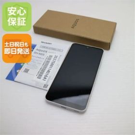 新品同様 AQUOS wish3 SH-M25 ホワイト SIMフリー スマホ SHARP 即日発送 土日祝発送OK 08000