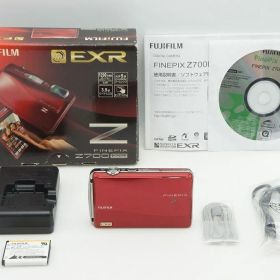 美品 FUJIFILM フジフィルム FinePix Z700EXR コンパクトデジタルカメラ レッド 元箱付 260122m