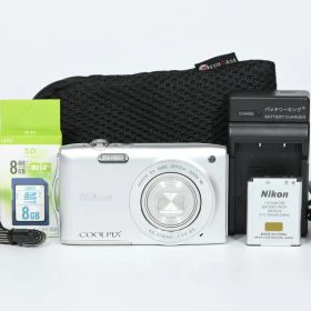 【美品】 ニコン Nikon COOLPIX S3300 クリスタルシルバー