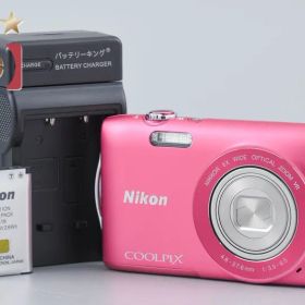 【中古】Nikon ニコン COOLPIX S3300 ストロベリーピンク コンパクトデジタルカメラ