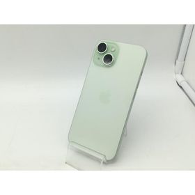 【中古】Apple docomo 【SIMフリー】 iPhone 15 128GB グリーン MTMM3J/A【OSU301】保証期間１ヶ月【ランクB】
