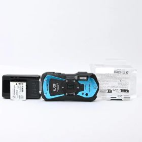 ＜良品＞ PENTAX WG-90 ブルー 本格防水デジタルカメラ 14m防水 (連続2時間) 1.6m耐衝撃 防塵 -10℃耐寒 アウトドアで活躍するタフネスボディ CALSモード搭載で 現場記録など幅広いビジネスシーンで活躍
