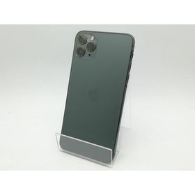 【中古】Apple SoftBank 【SIMロック解除済み】 iPhone 11 Pro Max 64GB ミッドナイトグリーン MWHH2J/A【津田沼】保証期間１週間【ランクC】