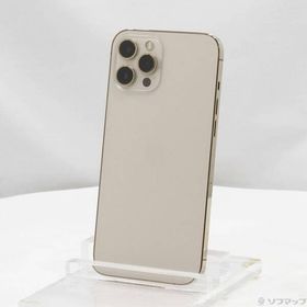 〔中古〕Apple(アップル) iPhone12 Pro Max 128GB ゴールド MGCW3J／A SIMフリー〔377-ud〕