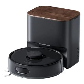 ロボット掃除機 世界最小 直径24.8cm 水拭き モップ SwitchBot ロボット掃除機 K11+ Black # W3003105 スイッチボット (スマート家電・ロボット掃除機) ブラック 小型 モップ掛け 高性能 自動ゴミ収集 静音 パワフル アレクサ 花粉症対策