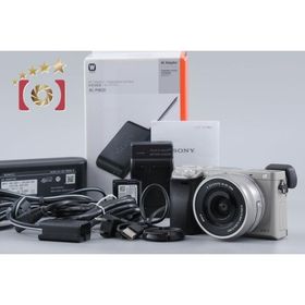 【中古】SONY ソニー α6000 ILCE-6000 シルバー パワーズームレンズキット シャッター回数僅少 多言語対応