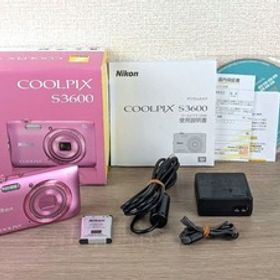 【外観美品・訳あり品】Nikon COOLPIX S3600 ピンク コンデジ デジカメ ニコン