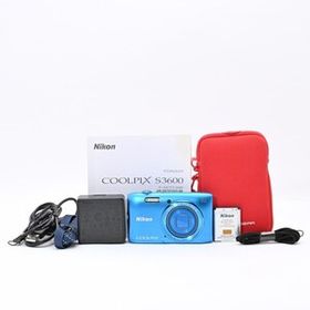 ＜良品＞ Nikon COOLPIX S3600 コバルトブルー｜光学8倍ズーム｜2005万画素｜コンパクトデジカメ｜動作良好