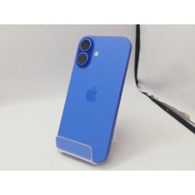 【中古】Apple docomo 【SIMフリー】 iPhone 16 256GB ウルトラマリン MYE03J/A【立川フロム中武】保証期間１ヶ月【ランクB】