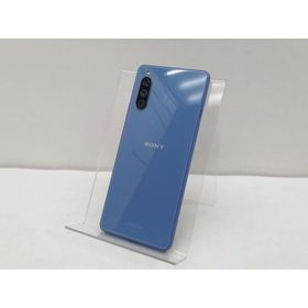 【中古】SONY au 【SIMロック解除済み】 Xperia 10 III ブルー 6GB 128GB SOG04【仙台イービーンズ】保証期間１ヶ月【ランクC】