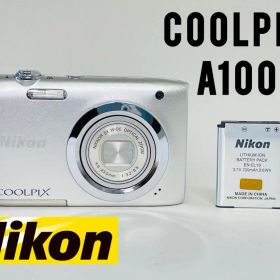 【美品】Nikon ニコン COOLPIX A100 シルバー コンデジ カメラ