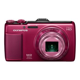 【中古】OLYMPUS デジタルカメラ SH-25MR レッド iHSテクノロジー GPS・電子コンパス内蔵 1600万画素 裏面照射型CMOS 光学