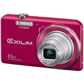 【中古】CASIO デジタルカメラ EXILIM 1610万画素 6倍 レッド EX-ZS20RD