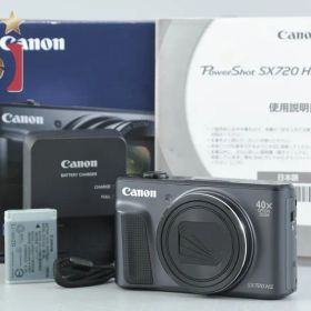 【中古】Canon キヤノン PowerShot SX720 HS ブラック コンパクトデジタルカメラ 元箱付き