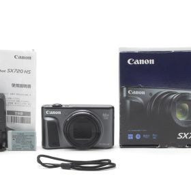 【美品 保障付 動作確認済】 Canon キヤノン PowerShot SX720 HS Black 20.3MP Digital Camera コンパクトデジタルカメラ 元箱付 #V1752
