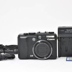 【良品・完動品】Canon PowerShot G9 ブラック 名機 高級コンデジ 1210万画素 光学6倍ズーム RAW撮影対応 レトロデザイン キヤノン