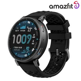 アマズフィット(Amazfit)の【新品】アマズフィット Amazfit 腕時計 ユニセックス SP170080-C01 アクティブ マックス 充電式クォーツ ブラックxブラック デジタル表示(腕時計)