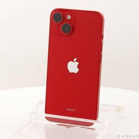 〔中古〕Apple(アップル) iPhone14 128GB プロダクトレッド MPV93J／A SIMフリー〔198-ud〕