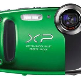 【中古】「非常に良い（無料延長保証）」FUJIFILM デジタルカメラ FinePix XP50 光学5倍 グリーン F FX-XP50GR