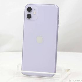 〔中古〕Apple(アップル) iPhone11 64GB パープル MWLX2J／A SoftBank〔262-ud〕