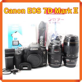 Canon EOS 7D markII 一眼レフカメラ スマホ転送 ダブルレンズ