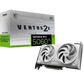 MSI GeForce RTX 5060 Ti 16G VENTUS 2X OC WHITE PLUS ［GeForce RTXシリーズ / 16GB］ GeForceRTX5060Ti16GVENTUS2XOCWHITEPLUS