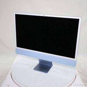 〔中古〕Apple(アップル) iMac 24-inch Mid-2021 MGPL3J／A Apple M1 8コアCPU_8コアGPU 16GB SSD512GB ブルー 〔15.7 Sequoia〕〔377-ud〕