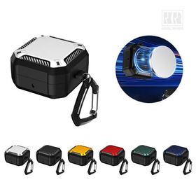 Insta Galaxy Buds4対応 ケース Buds4 Pro カバー カーボン調 カラビナ付き Qi充電 ワイヤレス充電対応 TPU+プラスチック ハードケース シンプル