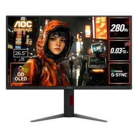 AOC エーオーシー26.5インチQD-OLEDパネルゲーミングモニター Q27G4ZD/11(2676070)代引不可 送料無料