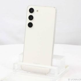 〔中古〕SAMSUNG(サムスン) Galaxy S23 256GB クリーム SCG19 au SIMフリー〔198-ud〕
