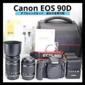 美品 【Canon EOS 90D ダブルレンズセット】 Wi-Fi搭載