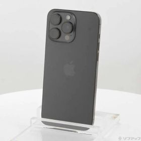 ソフマップ 〔中古品〕 iPhone15 Pro Max 256GB ブラックチタニウム MU6P3J／A SIMフリー【349】