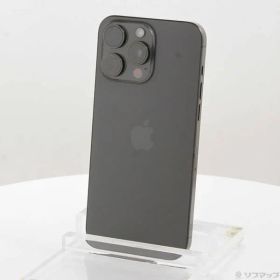 ソフマップ 〔中古品〕 iPhone15 Pro Max 256GB ブラックチタニウム MU6P3J／A SIMフリー【305】