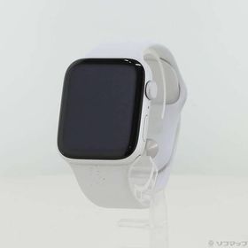 〔中古〕Apple(アップル) Apple Watch SE 第2世代 GPS 44mm シルバーアルミニウムケース ホワイトスポーツバンド〔276-ud〕
