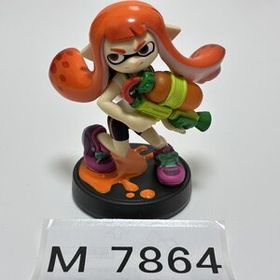 M7864 ●中古 よごれあり 即決●amiibo ガール (アミーボ スプラトゥーン オレンジ イカガール) ●Splatoon / Inkling Girl