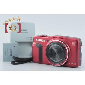 【中古】Canon キヤノン PowerShot SX700 HS レッド コンパクトデジタルカメラ