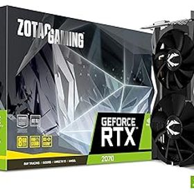 【中古】Zotac ZT-T20700E-10 Nvidia Geforce GAMING RTX 2070 MINI GDDR6 DPHDMIチューリングVR 4K PCI Expressグラフィックカードブラック