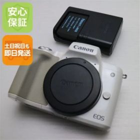 超美品 EOS Kiss M ボディ ホワイト 即日発送 Canon ミラーレス一眼カメラ デジタルカメラ 土日祝発送OK 07000