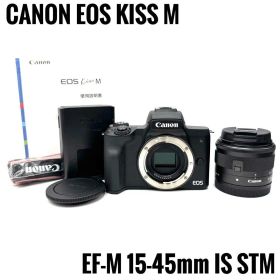 動作良好 Canon EOS Kiss M レンズキット ミラーレス ブラック
