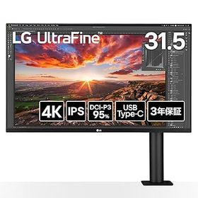 【中古】【未使用】LG モニター ディスプレイ UltraFine Display 32UN880K-B 31.5インチ/4K(3840×2160)/IPS/DCI-P3 95%/HDR/アンチグレア/HDMI×2/DisplayPort/USB