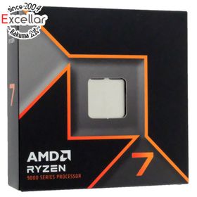 エーエムディー(AMD)のAMD Ryzen 7 9700X 100-000001404 3.8GHz Socket AM5 元箱あり(PCパーツ)